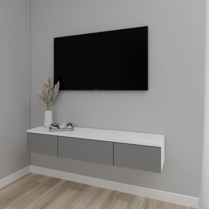 Тумба под ТВ Smartex Т10 100cm White/Graphite