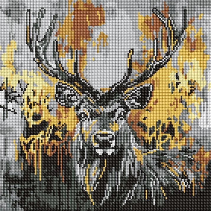 Алмазная мозаика Ideyka Golden Deer 40x40cm (AMO8257)