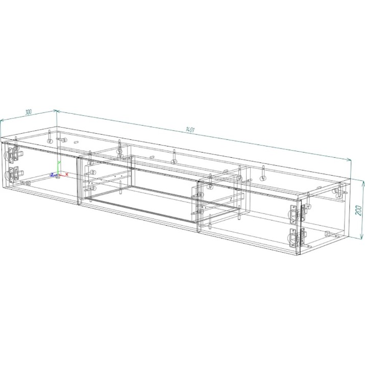 Тумба под ТВ Smartex Т10 140cm Ivory