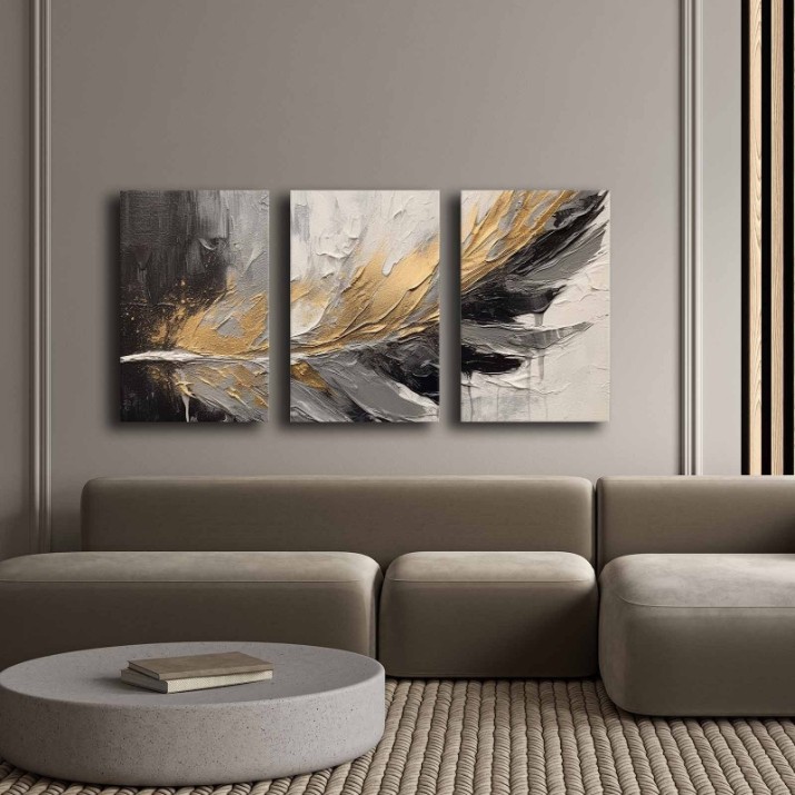 Set de 3 tablouri Wallity 3P4570GSC-016