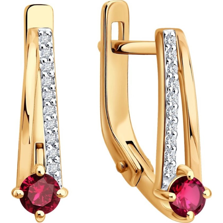 Серьги SOLOVOV JEWELRY 51-220-01067-2 2,25g
