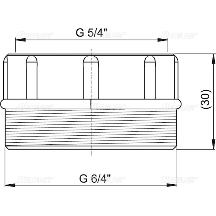 Adaptor Alcaplast S0556-ND 6/4"×5/4" (10650)