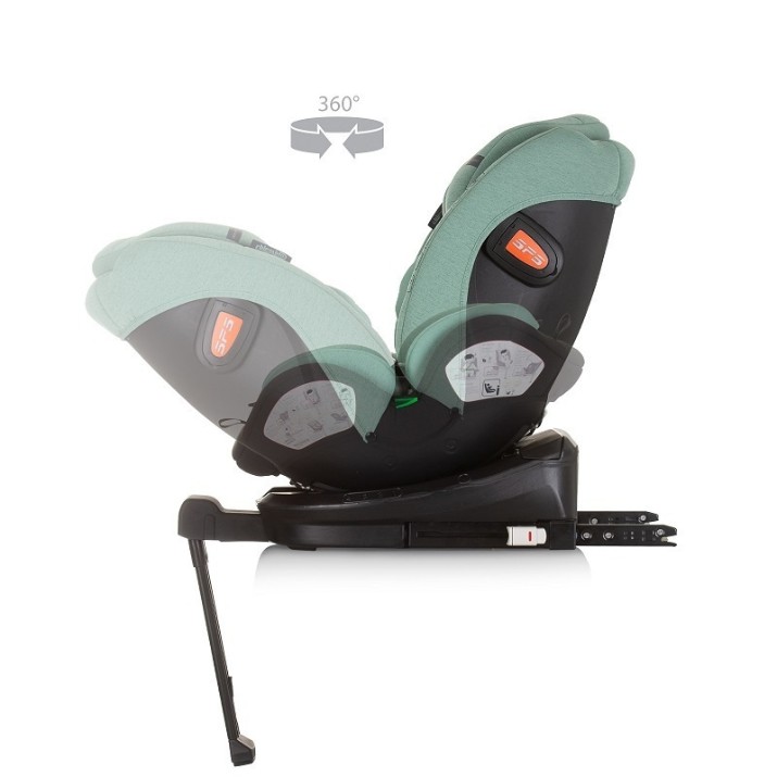 Scaun auto pentru copii Chipolino Tourino I-Size Isofix 40-150cm Pastel Green (STKTRN02406PG)