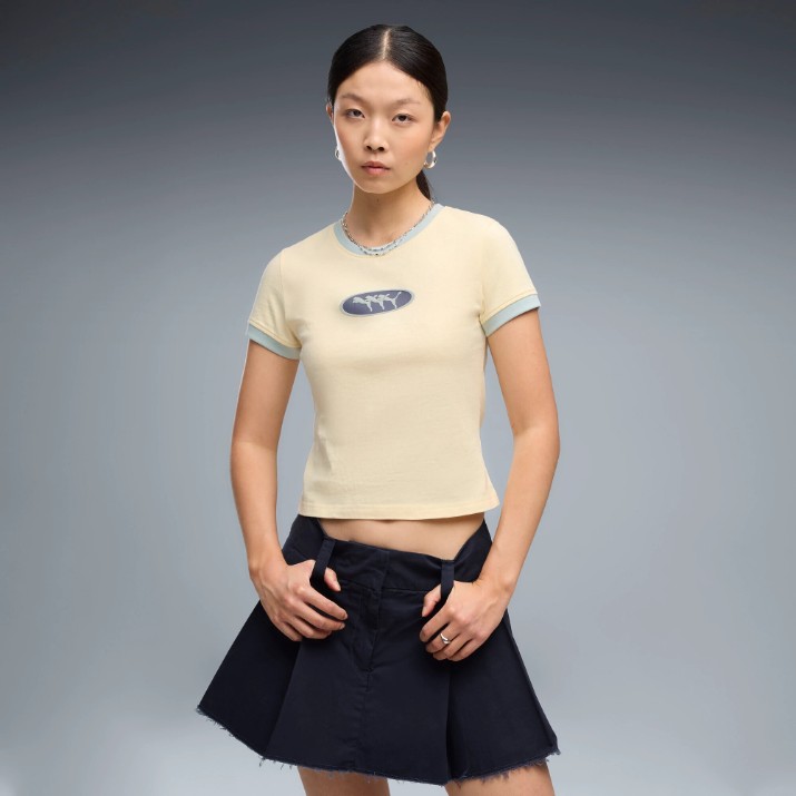 Tricou de dame Puma Future Archive Graphic Ringer Buttercream, s.XL
