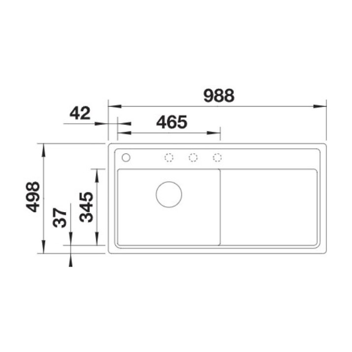 Chiuvetă de bucătărie Blanco Zenar XL 6S-FM (523933)