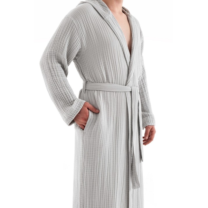 Halat de baie Halat L'Essentiel Muslin Grey, s.S/M
