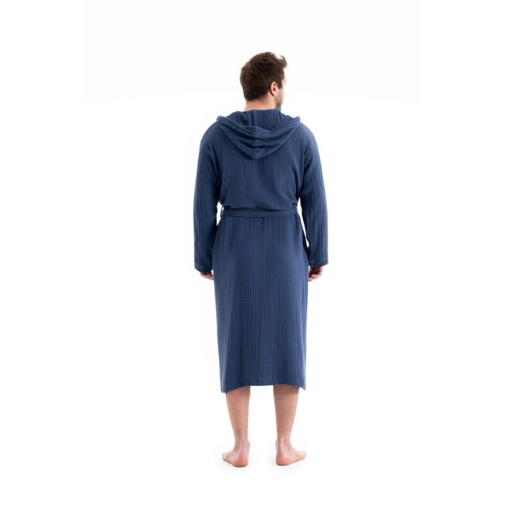 Halat de baie Halat L'Essentiel Muslin Navy Blue, s.L/XL