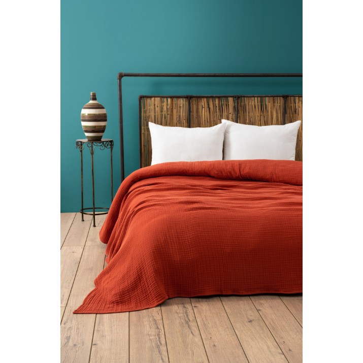 Cuvertura L'Essentiel Muslin Tile Red