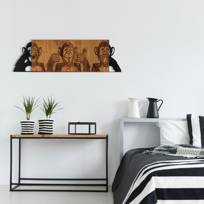 Panou decorativ Wallity I didn't see I didn't hear I don't know