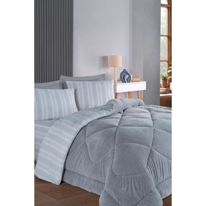 Lenjerie de pat L'Essentiel Soft Line Grey