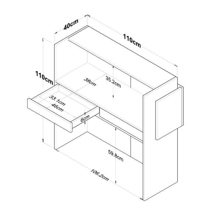 Письменный стол Hanah Home MA102 2929
