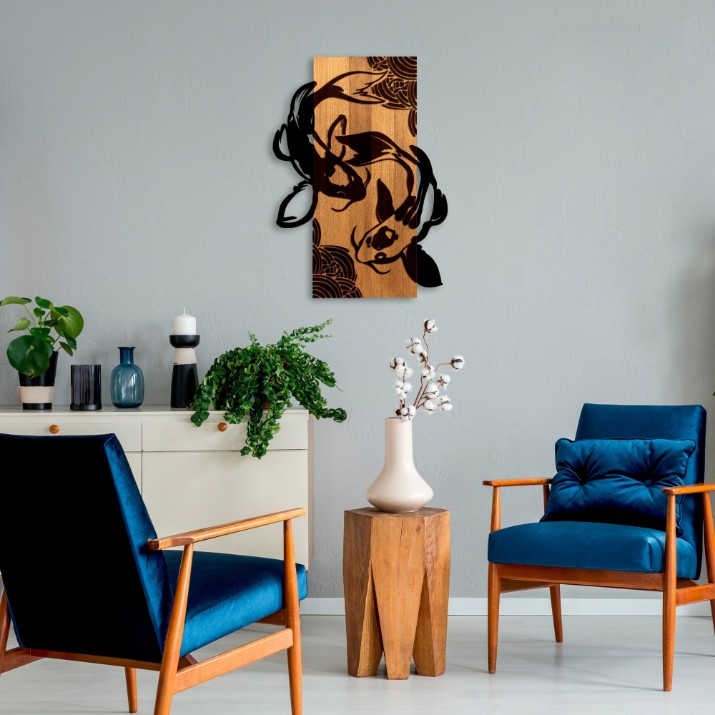 Декоративное панно Wallity Fish Yang