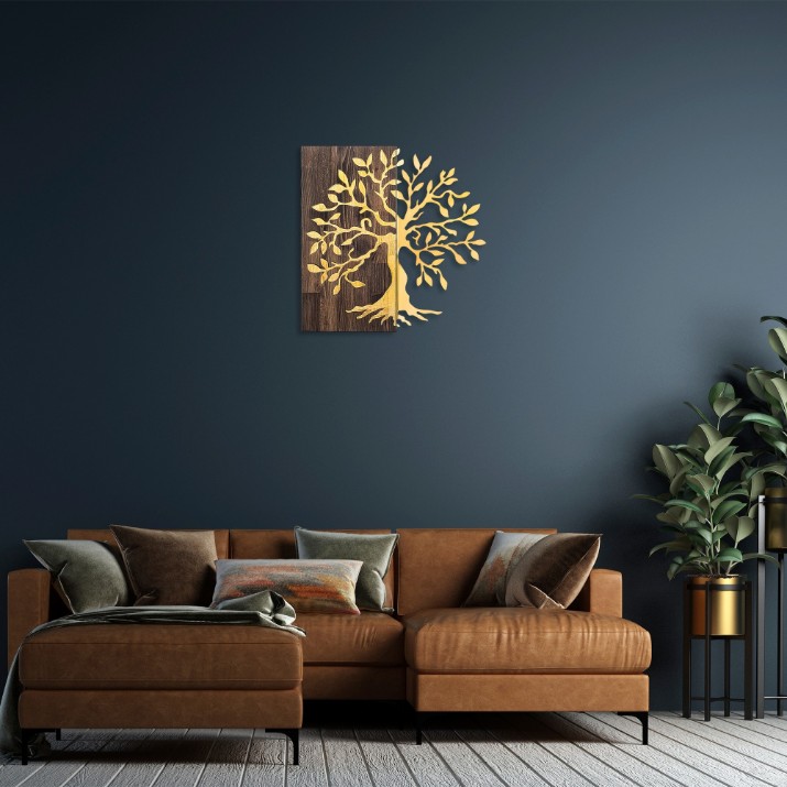 Panou decorativ Wallity Tree Gold