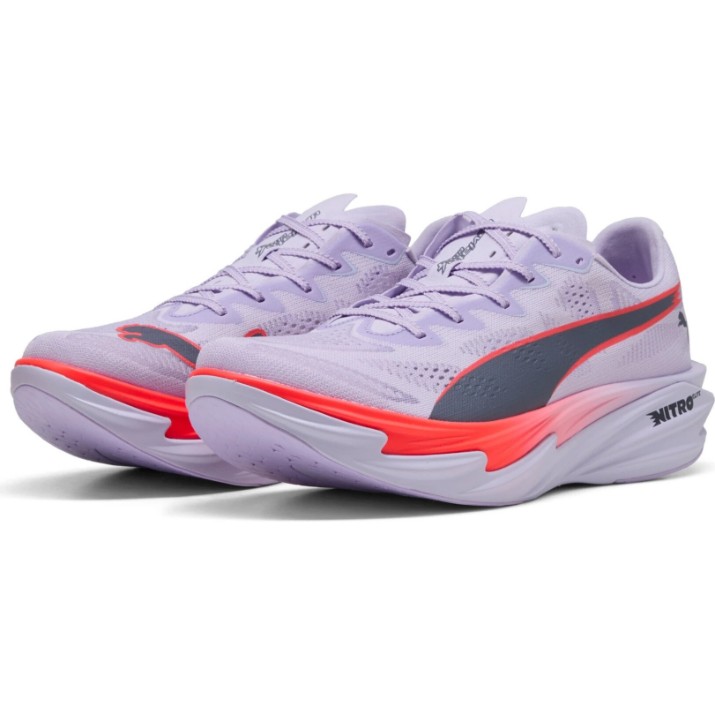 Adidași pentru bărbați Puma Deviate Nitro Elite 4 Light Lavender/Ultra Red/Inky Depths, s.43 (312127_08)