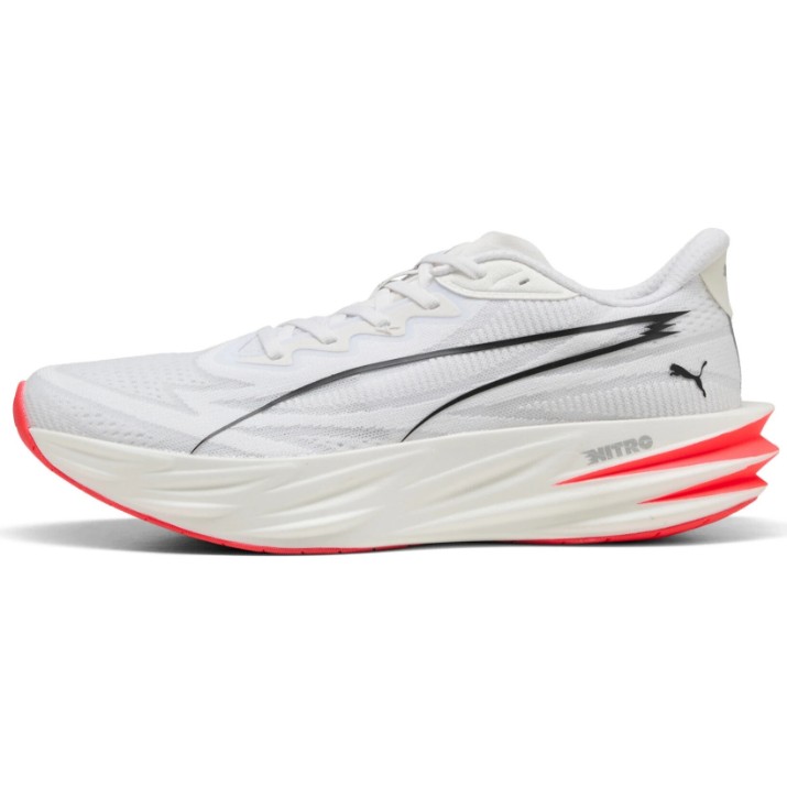 Adidași pentru bărbați Puma Deviate Pure Nitro Puma White/Ultra Red/Puma Silver, s.40