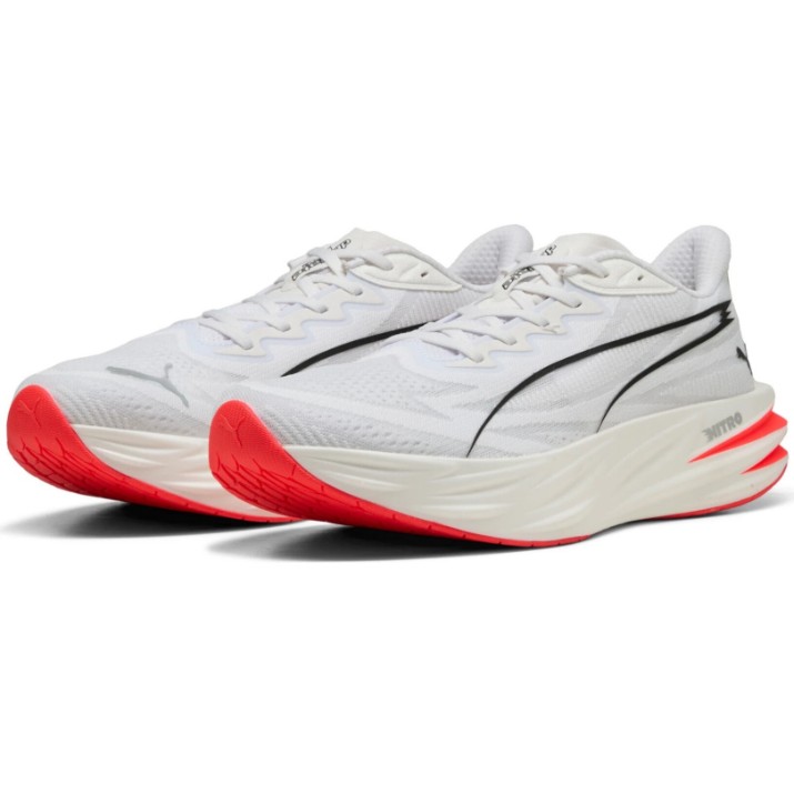 Кроссовки мужские Puma Deviate Pure Nitro Puma White/Ultra Red/Puma Silver, s.41