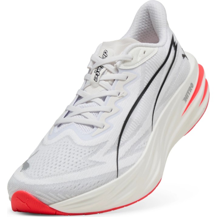 Adidași pentru bărbați Puma Deviate Pure Nitro Puma White/Ultra Red/Puma Silver, s.41
