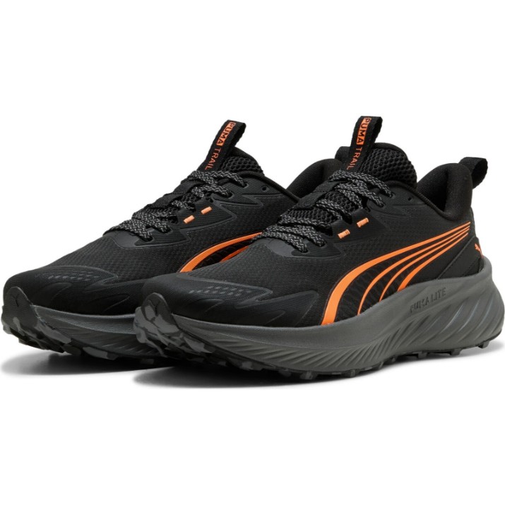 Кроссовки мужские Puma Pounce Lite 2 Trail Puma Black/Fluro Orange Pes, s.40