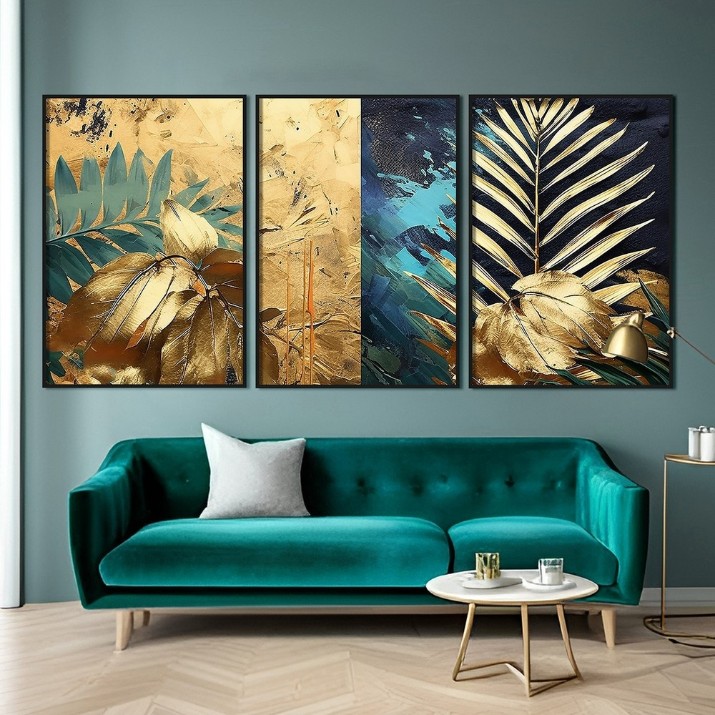 Pictură ArtShop Leaves Triptych 30x45cm (SET555-M)