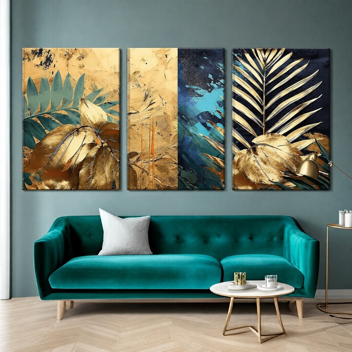 Pictură ArtShop Leaves Triptych 40x60cm (SET555-XL)