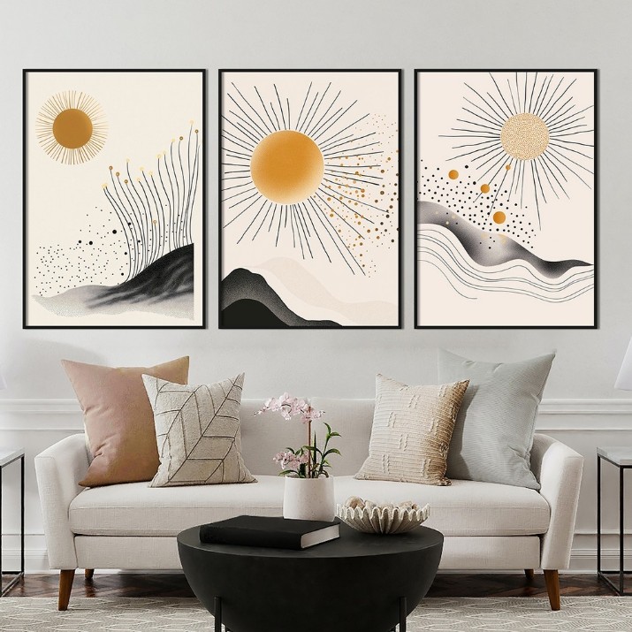 Картина ArtShop Minimalist Geometry Triptych 30x45cm (SET567-M)