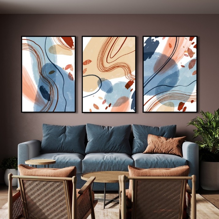 Pictură ArtShop Warm Colors Triptych 60x90cm (SET369-LL-L)