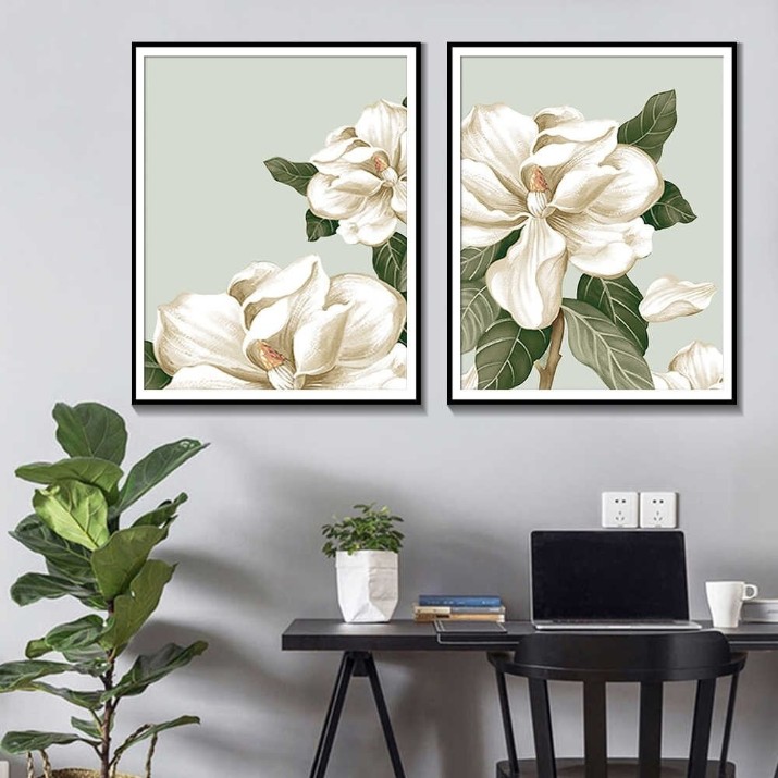 Картина ArtShop White Flowers Diptych 30x45cm (SET126-L)