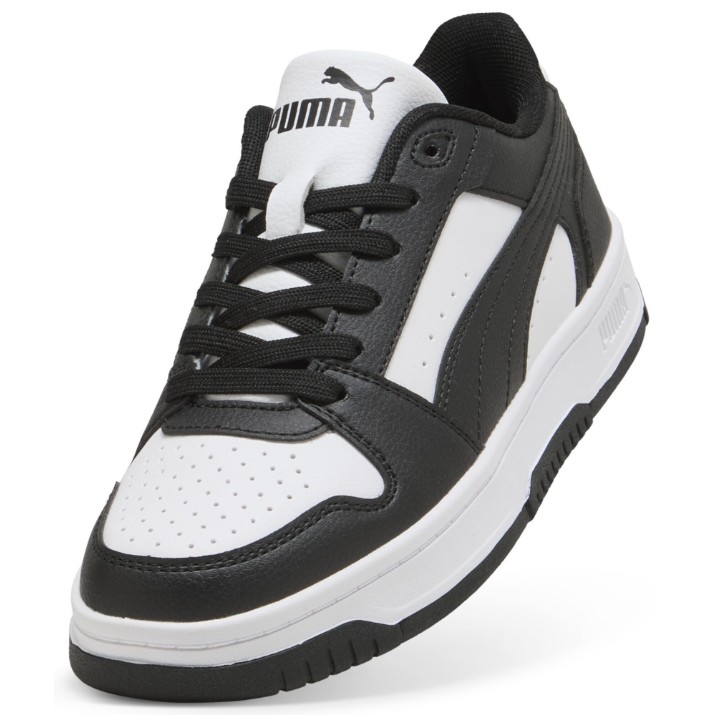 Ghete pentru copii Puma Rebound Slam Lo Jr Puma White/Black, s.38.5