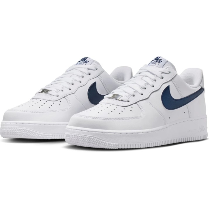 Ghete pentru bărbați Nike Air Force 1 07 White/University Red/Midnight Navy, s.42.5