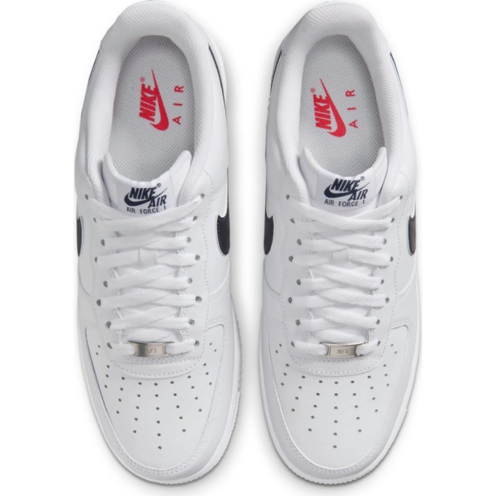 Ghete pentru bărbați Nike Air Force 1 07 White/University Red/Midnight Navy, s.43