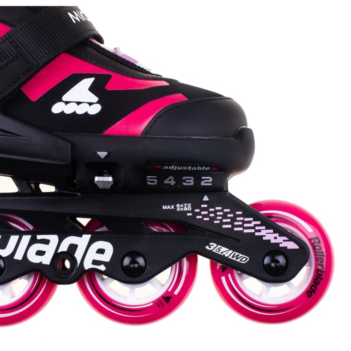 Role RollerBlade Set Microblade Combo 4pcs Black/Pink s.33-36,5 (86B0751550NJ02)