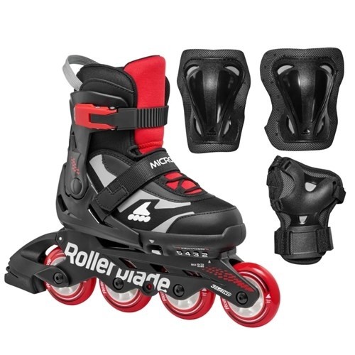 Role RollerBlade Set Microblade Combo 4pcs , s.28-32 Black/Red (86B0751550ND01)