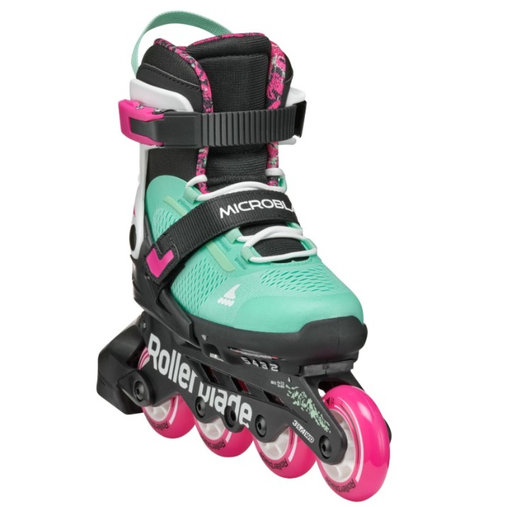Роликовые коньки RollerBlade Microblade XT, s.28-32 Black/Sea Green (86B0751520NG03)