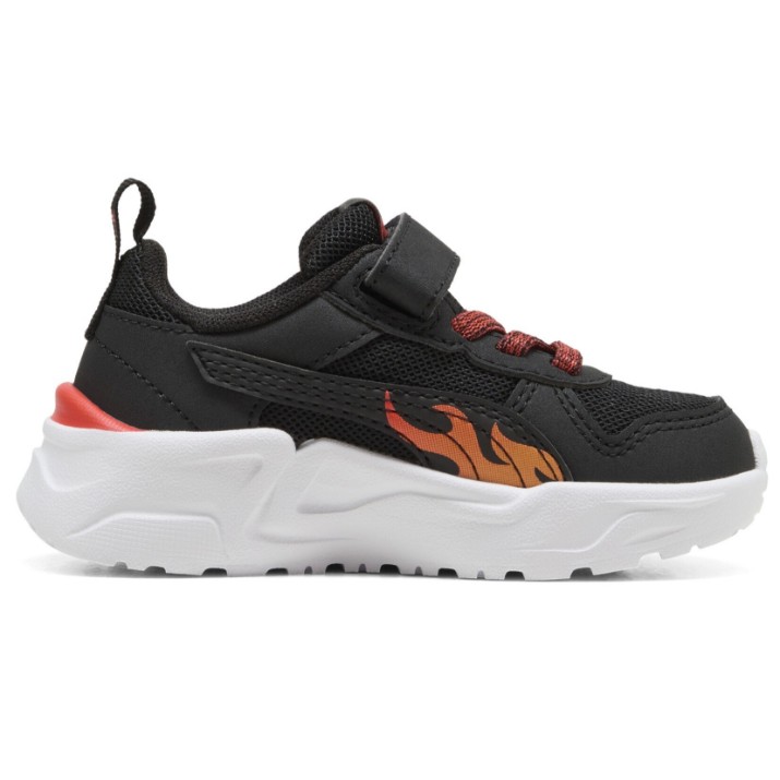 Adidași pentru copii Puma Trinity 2 Sparks Puma Black/Bright Papaya/Red Flash, s.21