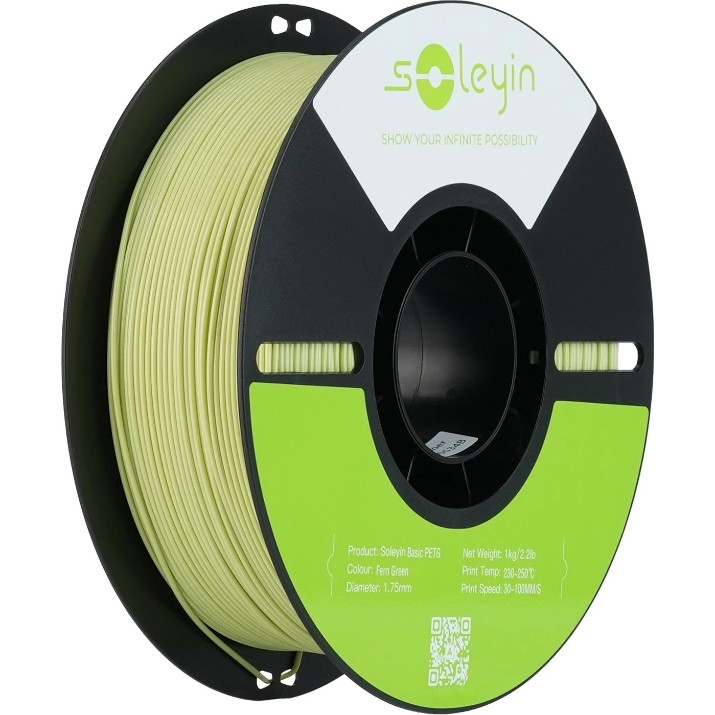 Филамент для 3D печати Creality Soleyin Basic PETG Fern Green 1kg