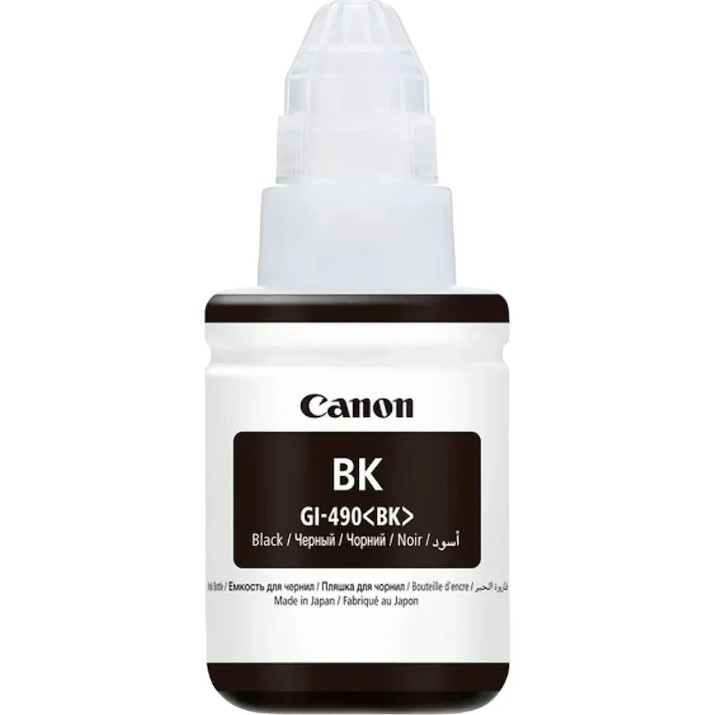 Recipient de cerneală Imagine Canon GI-490 G1400/G3400 135ml Black