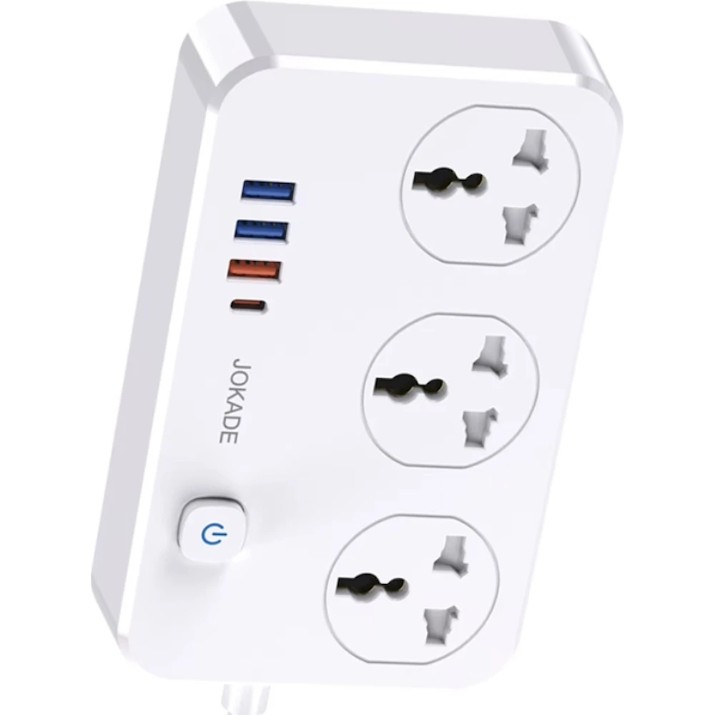 Сетевой фильтр Jokade JB058 3-Outlet EU White