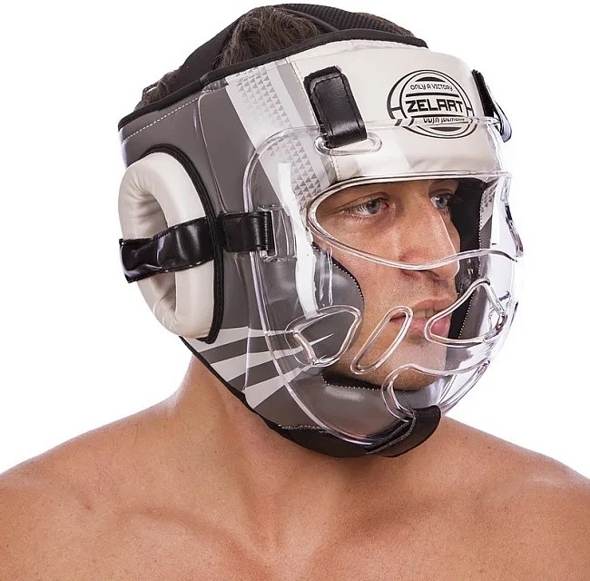 Casca lupta Zelart M White/Black (BO-1360)