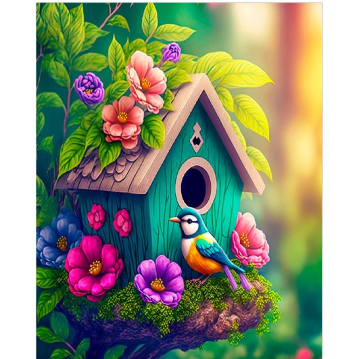 Картина по номерам PRC Snug Birdhouse 30x40cm (PB5122)