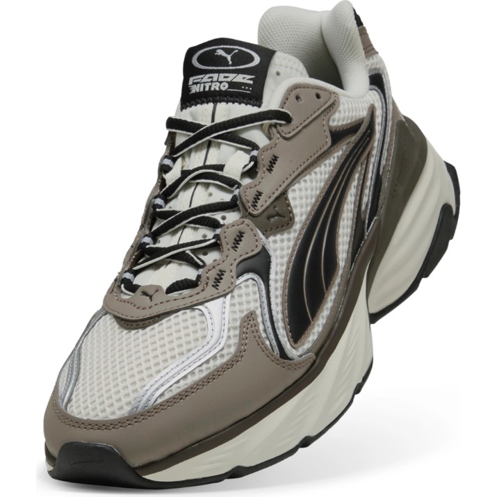 Adidași pentru bărbați Puma Fade Nitro LS Warm White/Mouse Gray, s.45