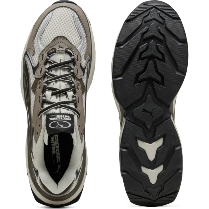 Adidași pentru bărbați Puma Fade Nitro LS Warm White/Mouse Gray, s.46