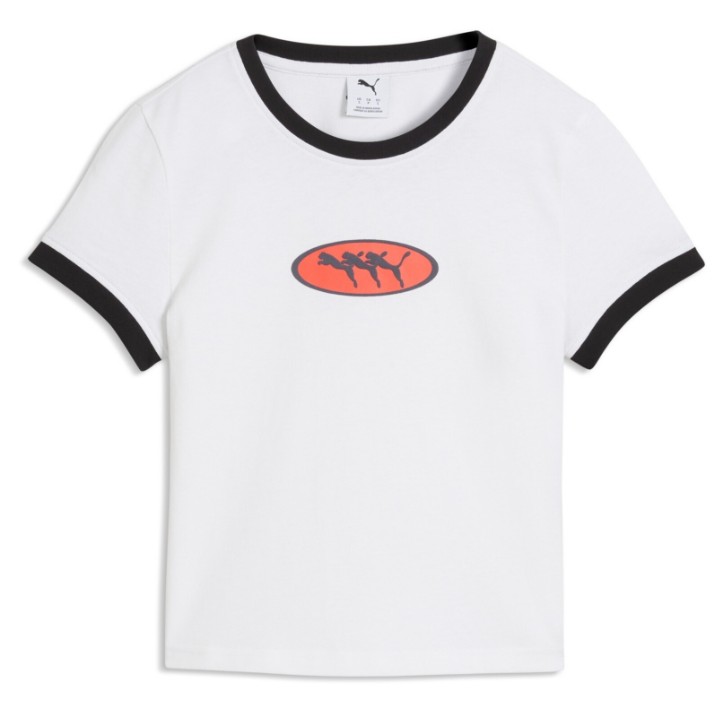 Женская футболка Puma Future Archive Graphic Ringer Puma White, s.XL