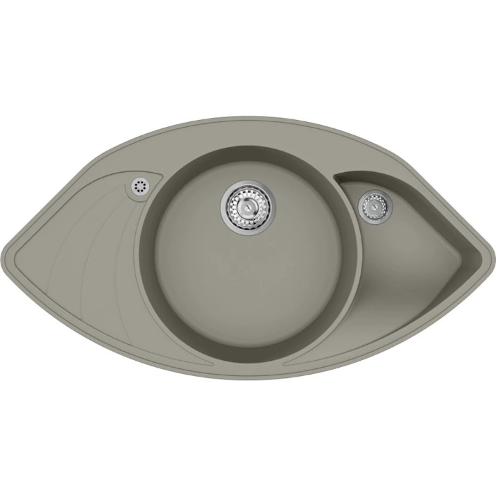 Chiuvetă de bucătărie Aquasanita Helika Papillon SCP151 Argent