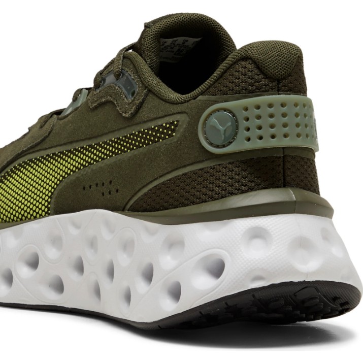 Adidași pentru bărbați Puma Softride Frequence Moss Veil/Lime Squeeze/Puma Black, s.41