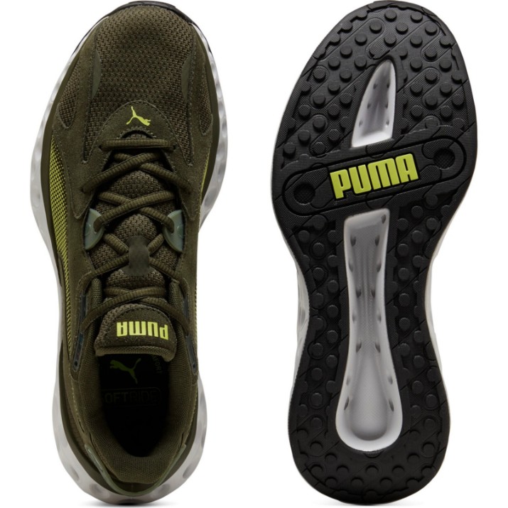 Кроссовки мужские Puma Softride Frequence Moss Veil/Lime Squeeze/Puma Black, s.46