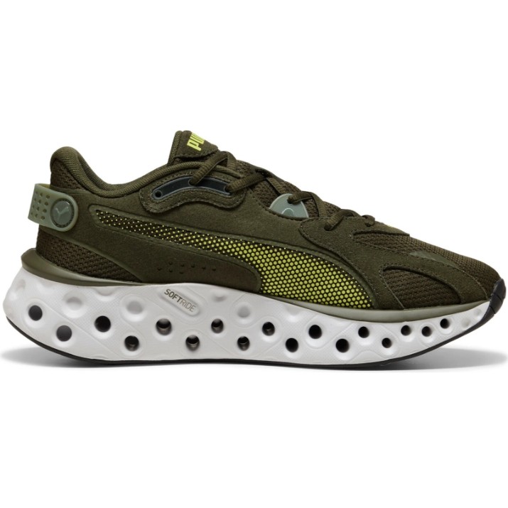Adidași pentru bărbați Puma Softride Frequence Moss Veil/Lime Squeeze/Puma Black, s.47