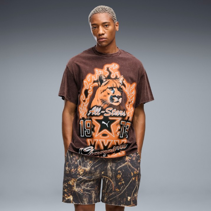 Мужская футболка Puma Dylan Wildcat II Chocolate Fondue, s.XL