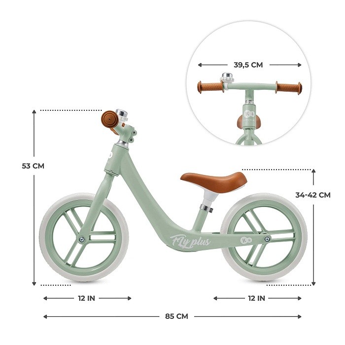 Беговел Kinderkraft Fly Plus Fresh Mint (KRFLPL00MIN00000