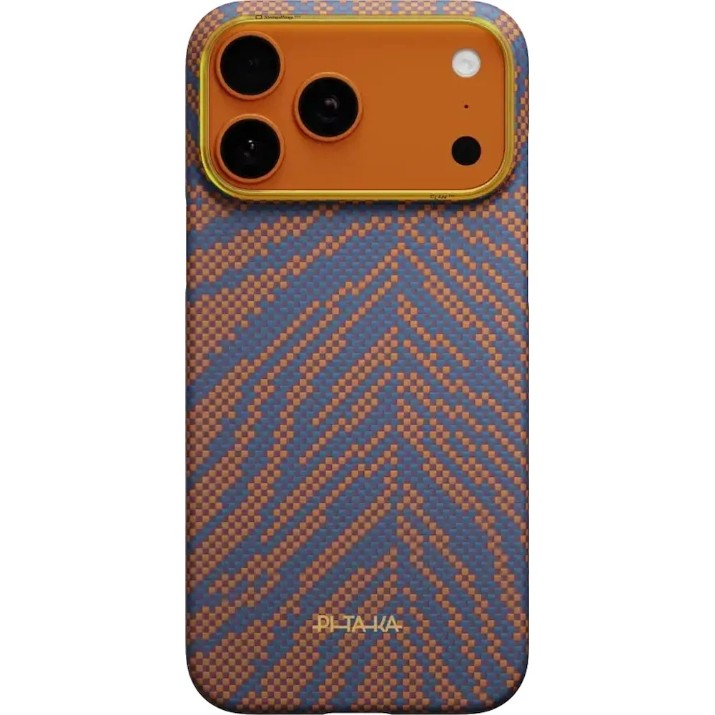 Husa de protecție Pitaka Breath of Veins iPhone 17 Pro Max Burning Orange-01 (BV1701PM)