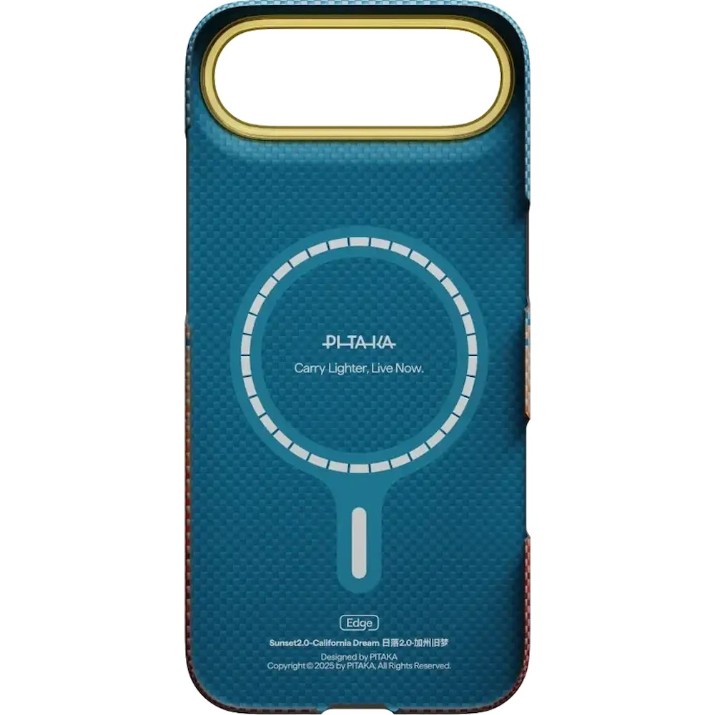 Husa de protecție Pitaka Edge Case California Dream-01 for iPhone Air Sunset (SCD1701A)